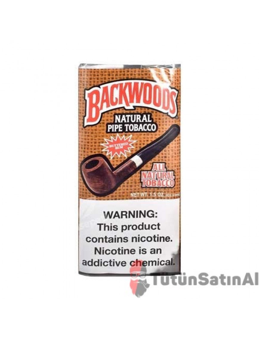 Backwoods Buttered Rum İthal Pipo Tütünü Backwoods Buttered Rum İthal Pipo Tütünü