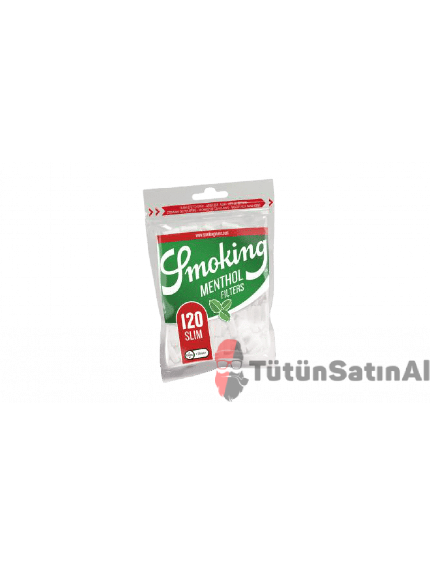 Smoking Menthol Slim Size Poşet Filtre 6mm Smoking Menthol Slim Size Poşet Filtre 6mm