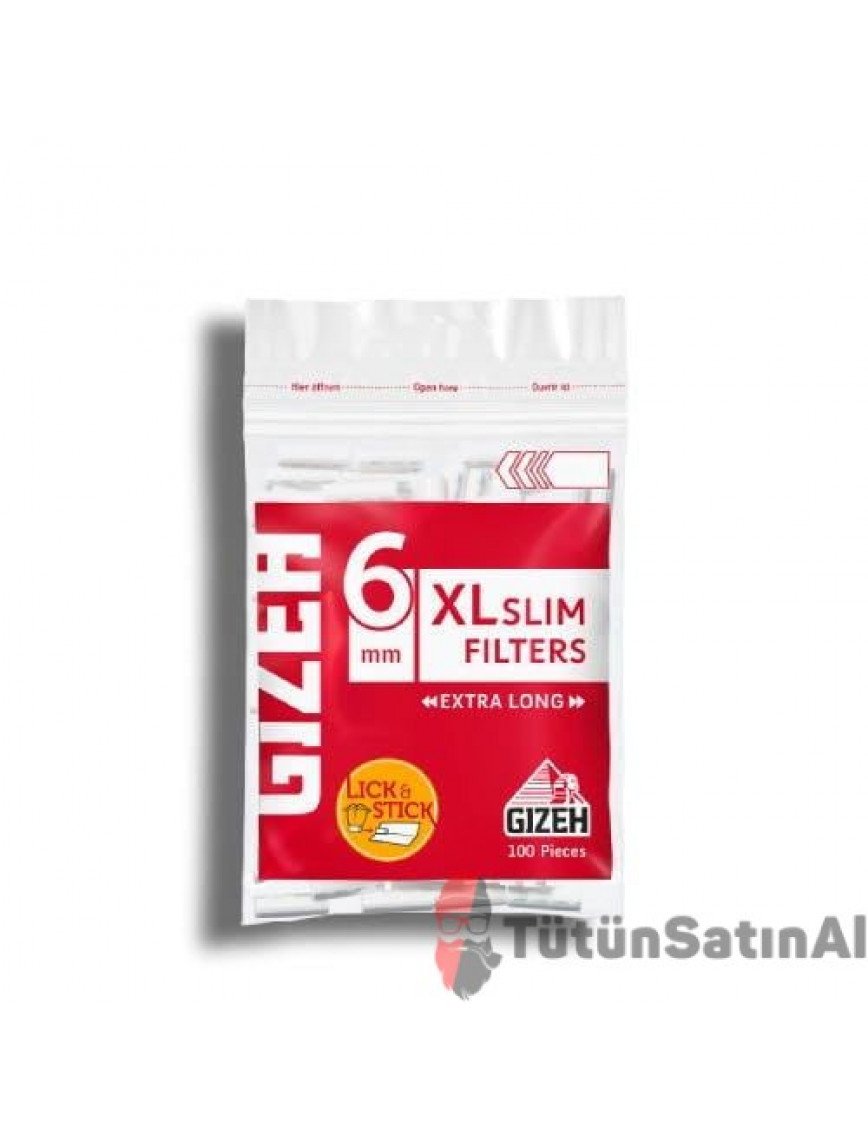 Gizeh XL 6MM Slim Poşet Sigara Sarma Filtresi 6 X 15 MM Gizeh XL 6MM Slim Poşet Sigara Sarma Filtresi 6 X 15 MM