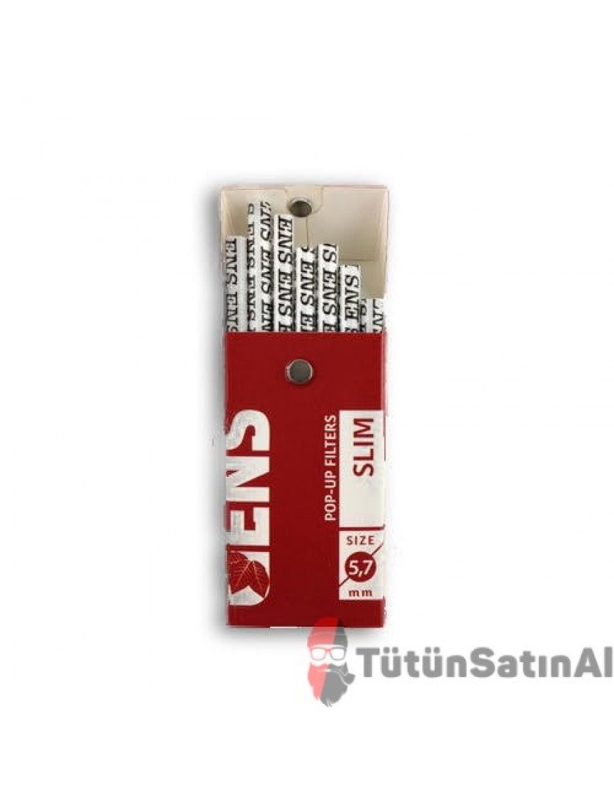 ENS Slim 5.7mm Pop-Up 120'li Tütün Filtresi ENS Slim 5.7mm Pop-Up 120'li Tütün Filtresi