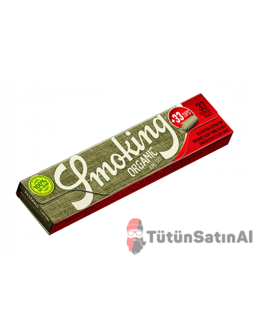 Smoking King Size Organic Filter Organik Zıvanalı Tane Smoking King Size Organic Filter Organik Zıvanalı Tane
