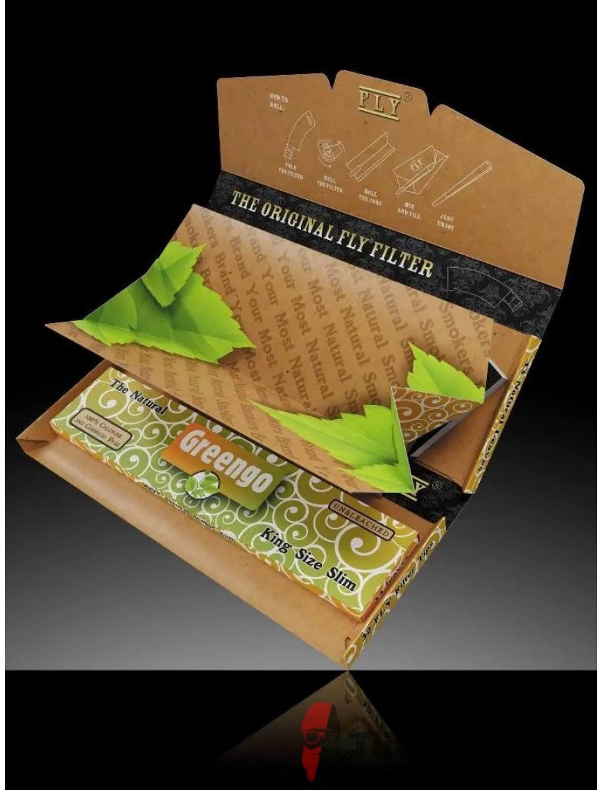 Greengo Fly Black Silk Zıvanalı Sarma Kağıdı Greengo Fly Black Silk Zıvanalı Sarma Kağıdı