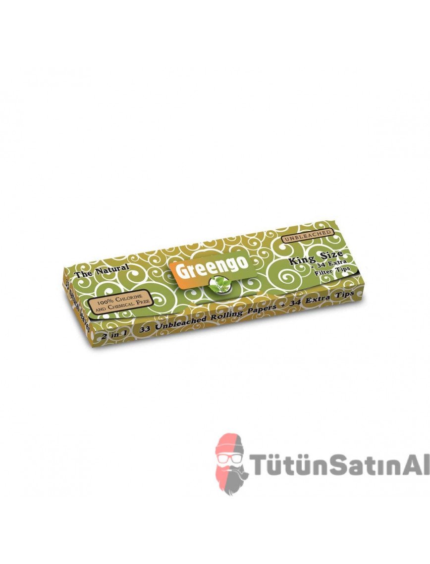 Greengo King Size Natural Filter Organik Zıvanalı Tane Greengo King Size Natural Filter Organik Zıvanalı Tane