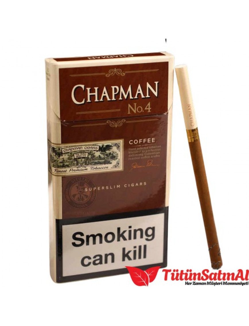 Chapman Coffe No:4 Slim İthal Sigara - Kahve aromalı sigara Chapman Coffe No:4 Slim İthal Sigara - Kahve aromalı sigara