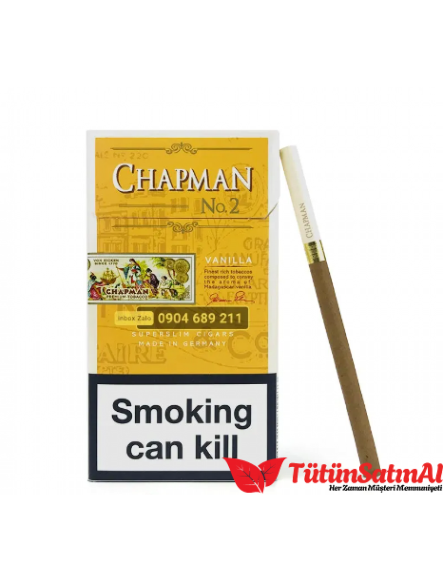 Chapman Vanilla NO2 Sigara - Slim Chapman Vanilla NO2 Sigara - Slim