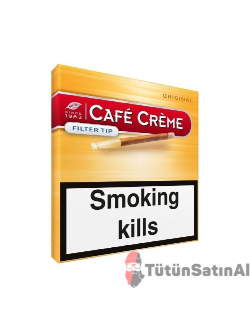 Cafe Creme Filter Tip Original 10’lu Sigarillo Cafe Creme Filter Tip Original 10’lu Sigarillo