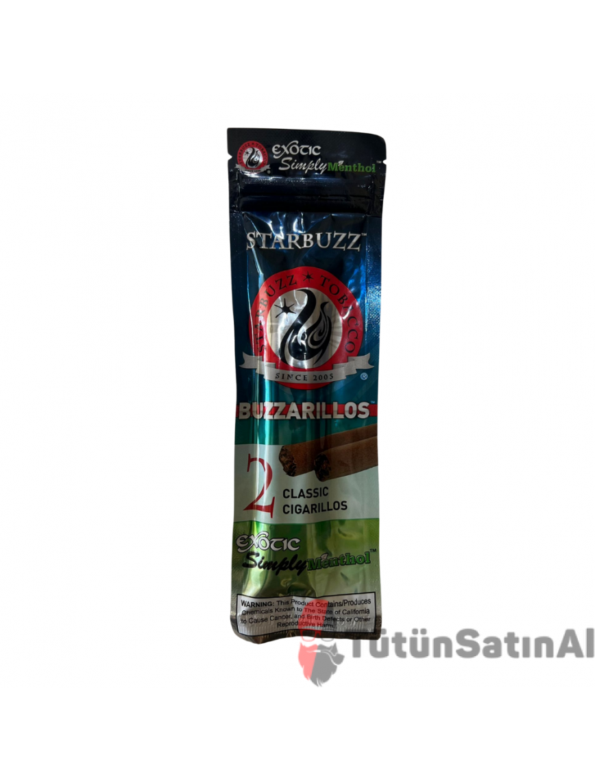 StarBuzz Buzarillos Simply Menthol Classic Puro Satın al StarBuzz Buzarillos Simply Menthol Classic Puro Satın al