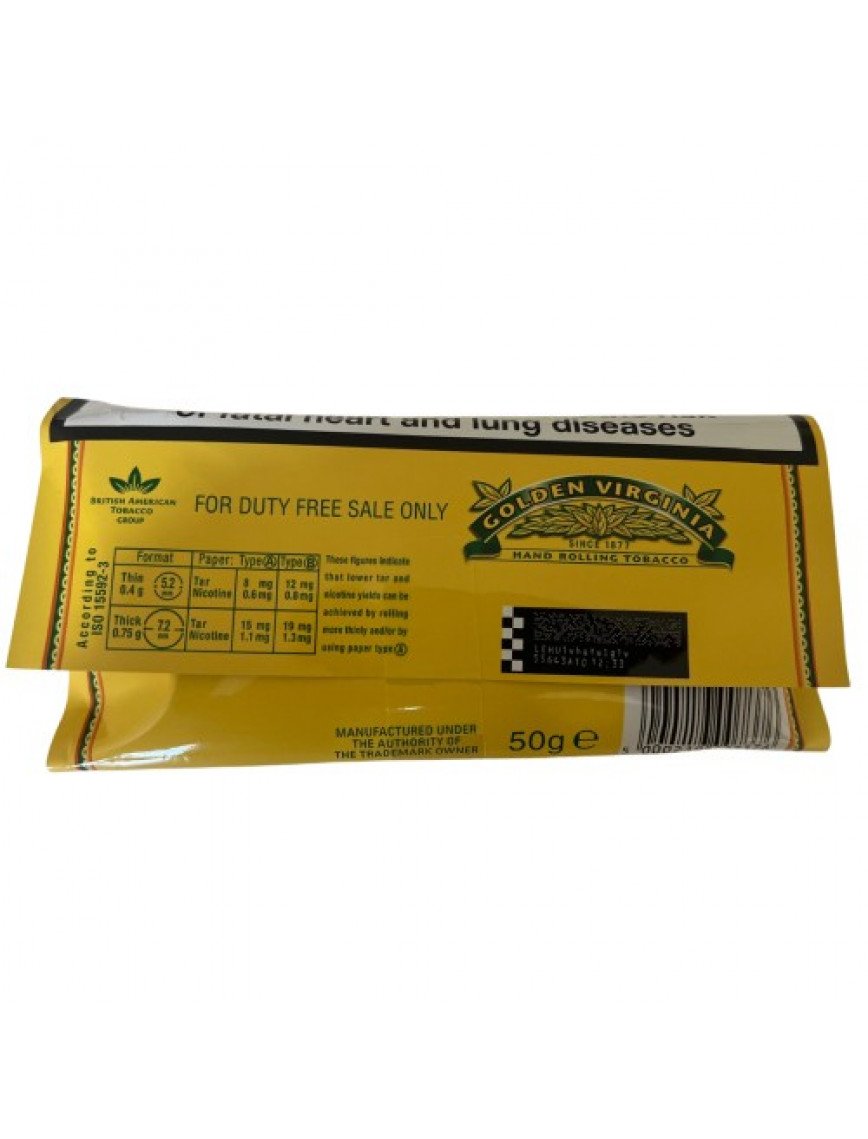 Golden Virginia Yellow (Duty Free) 50gr İthal Tütün Satın al Golden Virginia Yellow (Duty Free) 50gr İthal Tütün Satın al