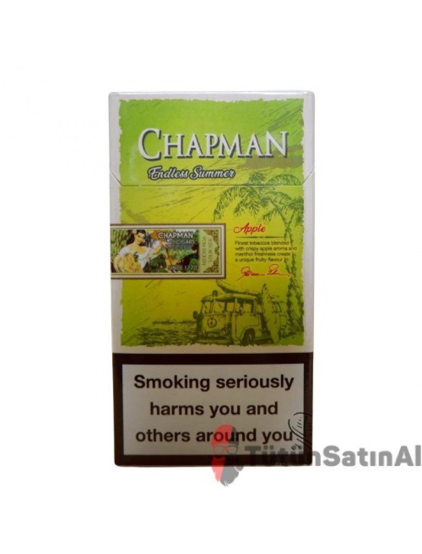 Chapman Sigara Endless Summer Super Slims - Yeşil Elma Chapman Sigara Endless Summer Super Slims - Yeşil Elma