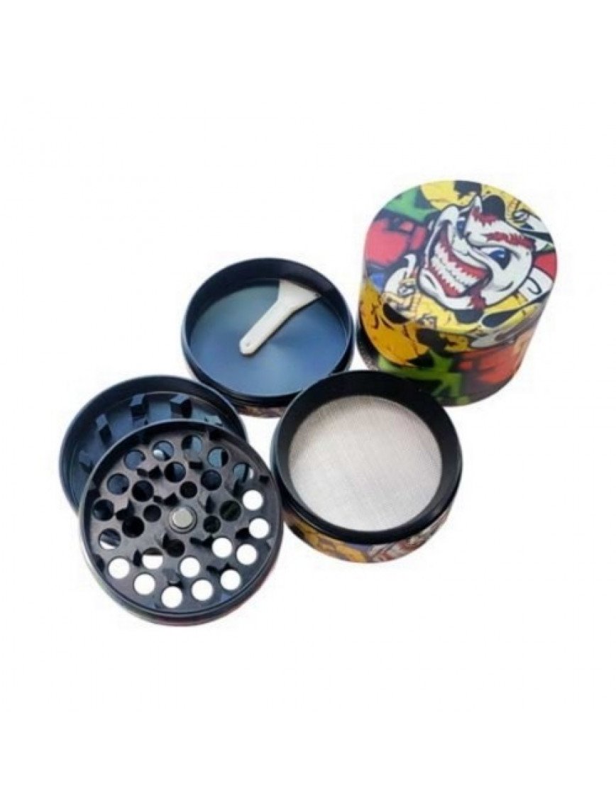 Filtreli Metal Grinder Tütün öğütücü - Cartoon temalı Filtreli Metal Grinder Tütün öğütücü - Cartoon temalı
