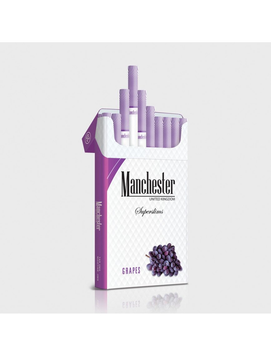 Manchester Superslims Grapes – Üzüm Aromalı ithal Sigara Manchester Superslims Grapes – Üzüm Aromalı ithal Sigara