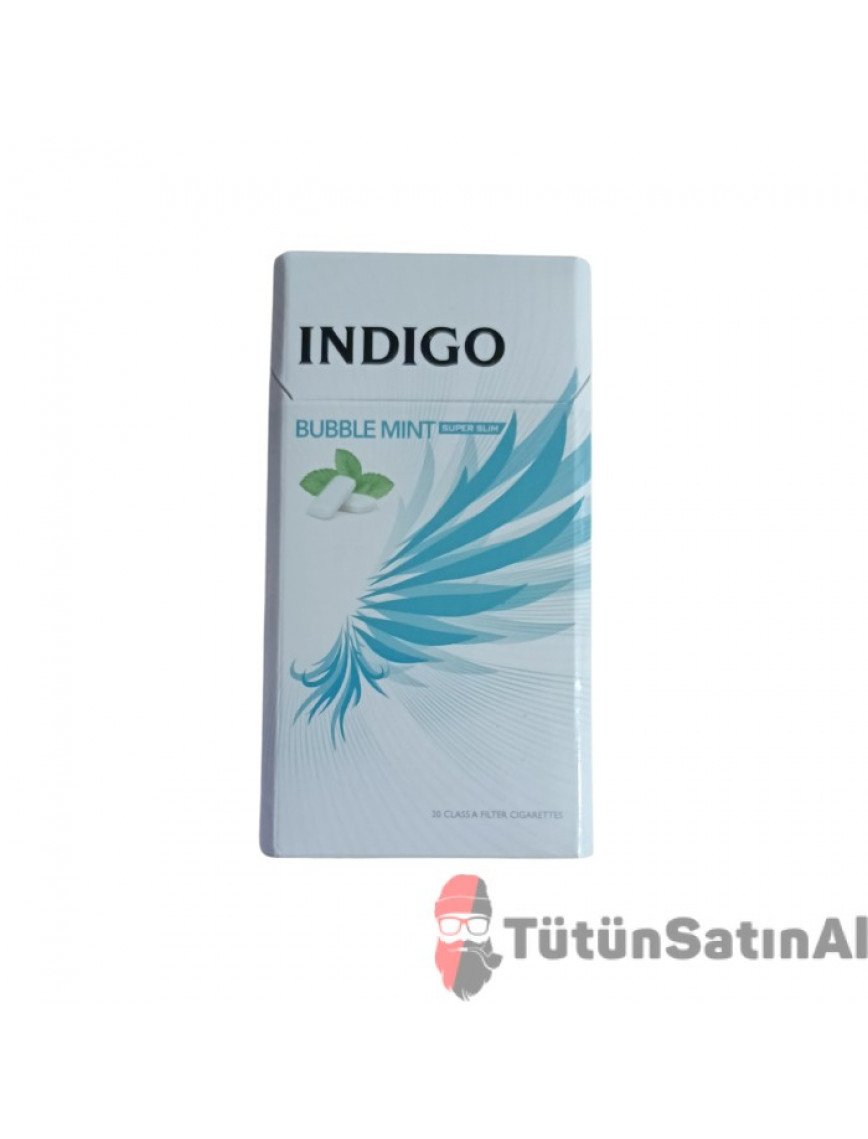 İndigo Bubble Mint Super Slim (Sakız Nane) İthal Sigara İndigo Bubble Mint Super Slim (Sakız Nane) İthal Sigara