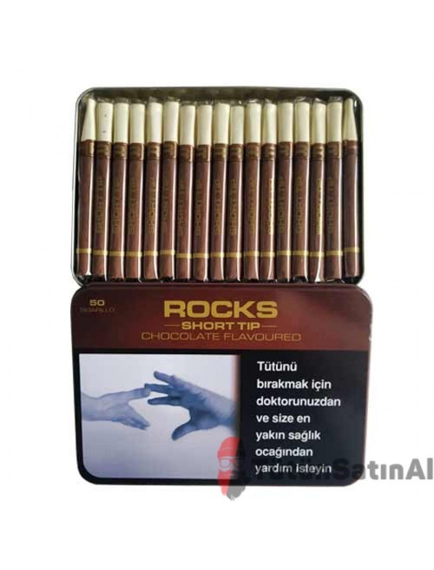 Rocks Short Tip Chocolate Sigarillo- Çikolata Aromalı Rocks Short Tip Chocolate Sigarillo- Çikolata Aromalı