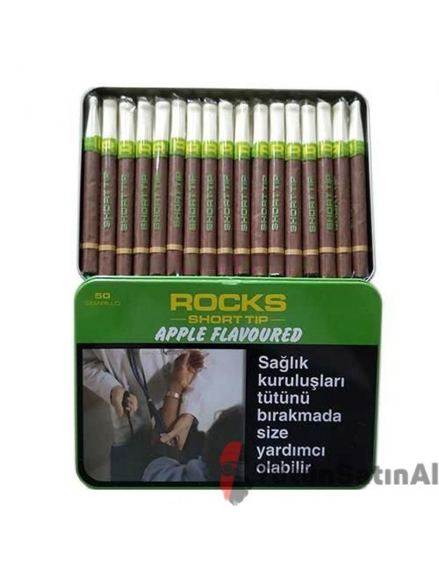 Rocks Short Tip Apple Sigarillo - Elma Aromalı Rocks Short Tip Apple Sigarillo - Elma Aromalı