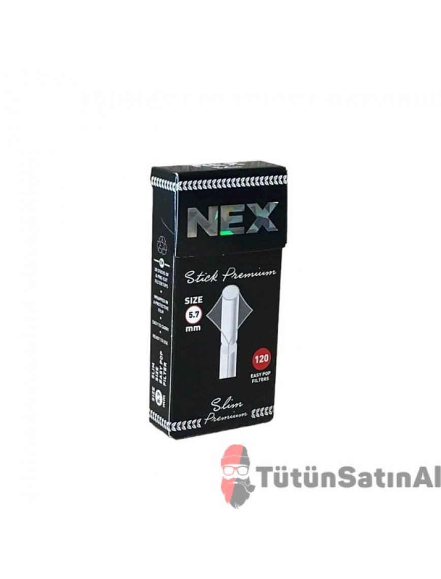 Nex Stick Premium 5.7 mm Kutu Filtre Tane Nex Stick Premium 5.7 mm Kutu Filtre Tane
