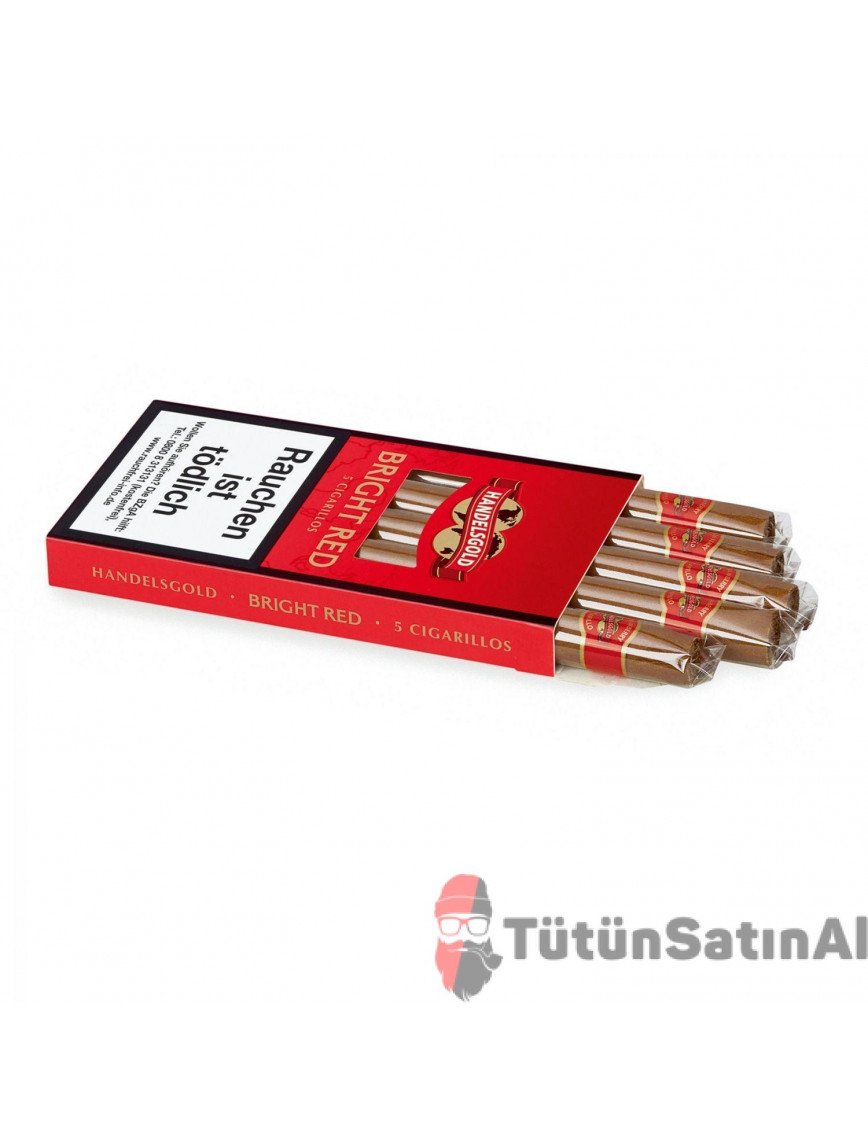 Handelsgold Bright Red - Çilek aromalı 5'li Sigarillo Handelsgold Bright Red - Çilek aromalı 5'li Sigarillo