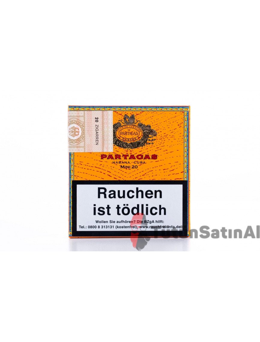 Partagas Mini 20 Sigarillo - Sigarillo Satın al Partagas Mini 20 Sigarillo - Sigarillo Satın al