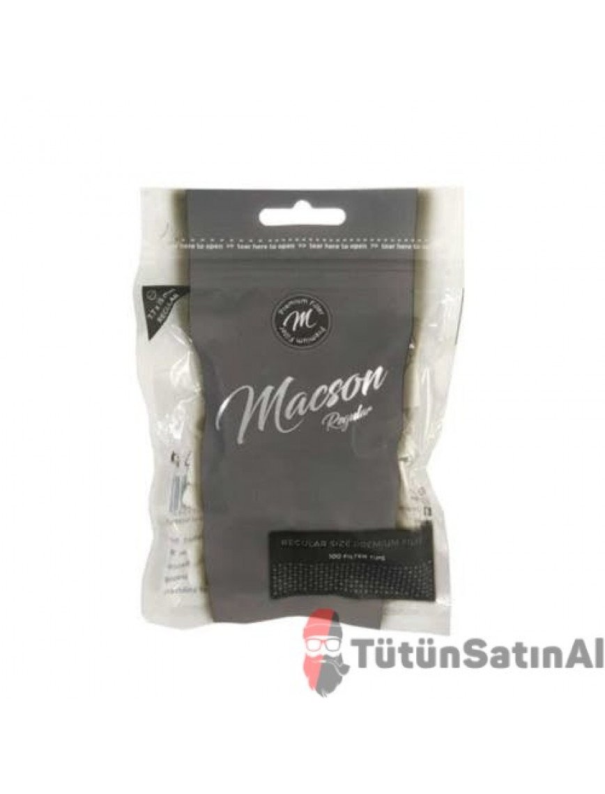 Macson Regular 7,7mm Tütün Sarma Filtresi Macson Regular 7,7mm Tütün Sarma Filtresi
