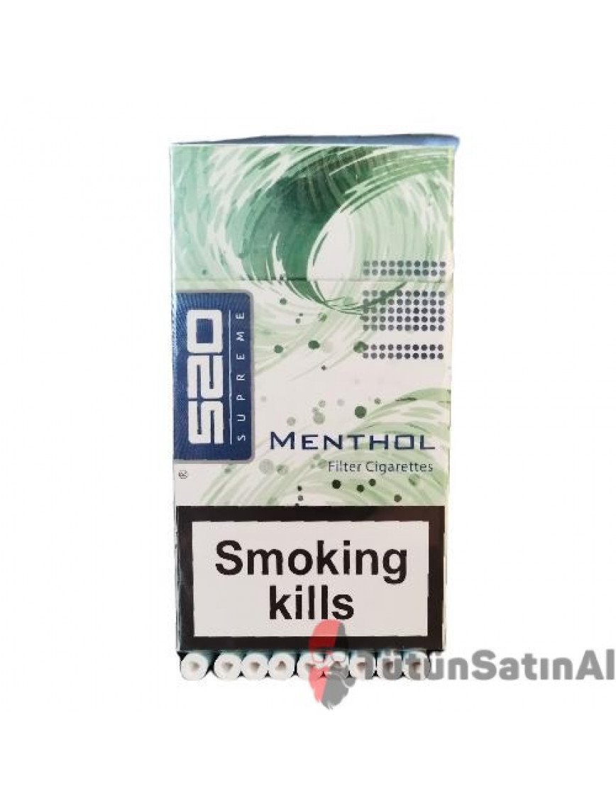 TTL 520 Suprame Slim Menthol Kalpli Filtreli Sigara TTL 520 Suprame Slim Menthol Kalpli Filtreli Sigara